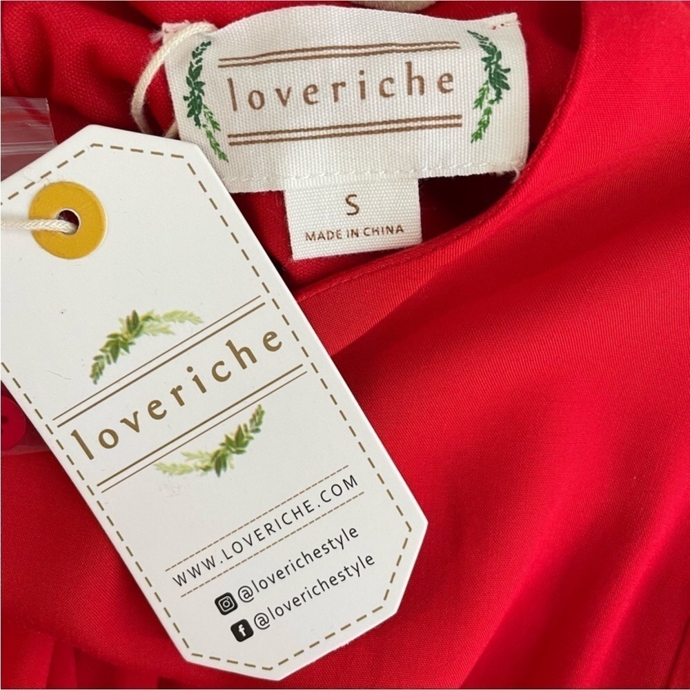 Love Riche Red Ruffle Dress - Picture 4 of 5